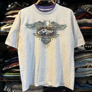 Vtg 90s 1995 Harley Davidson Sturgis Tshirt Men Large Biker South Dakota Eagle‎
